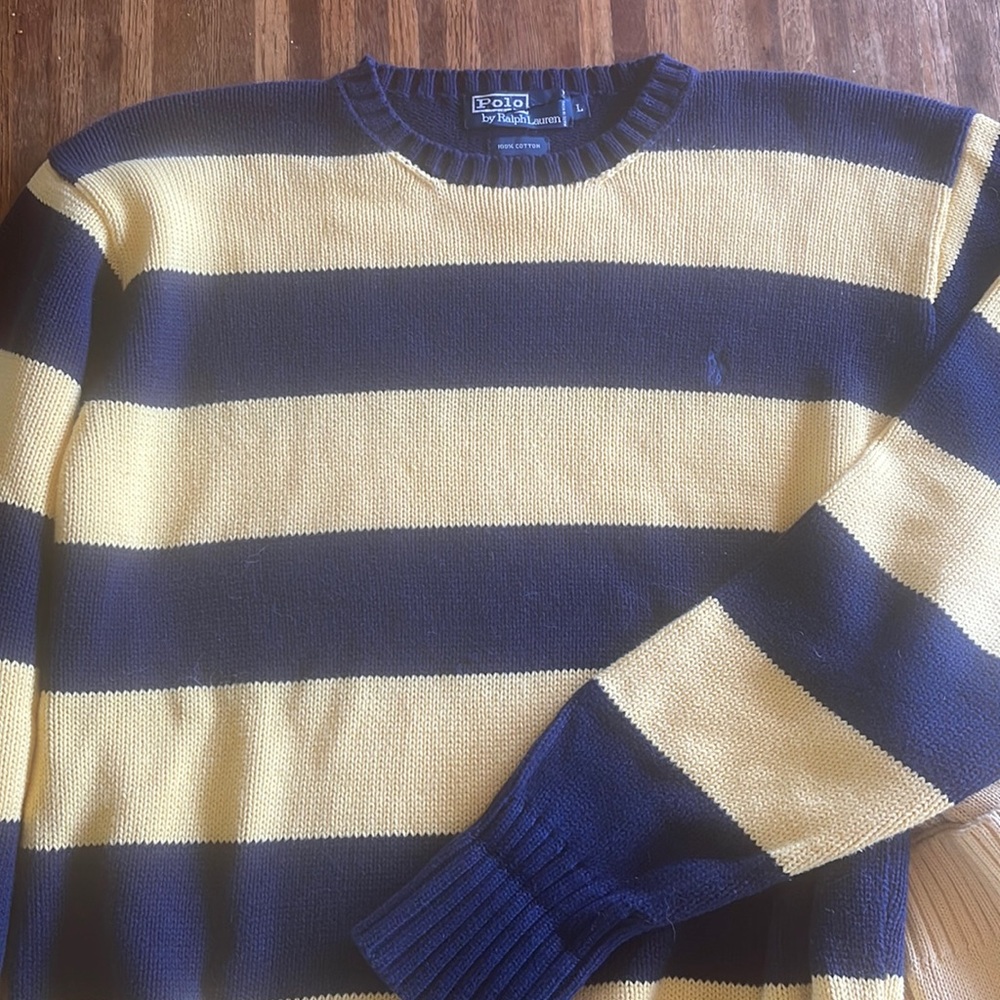 Mens Ralph Polo crew neck cotton sweater